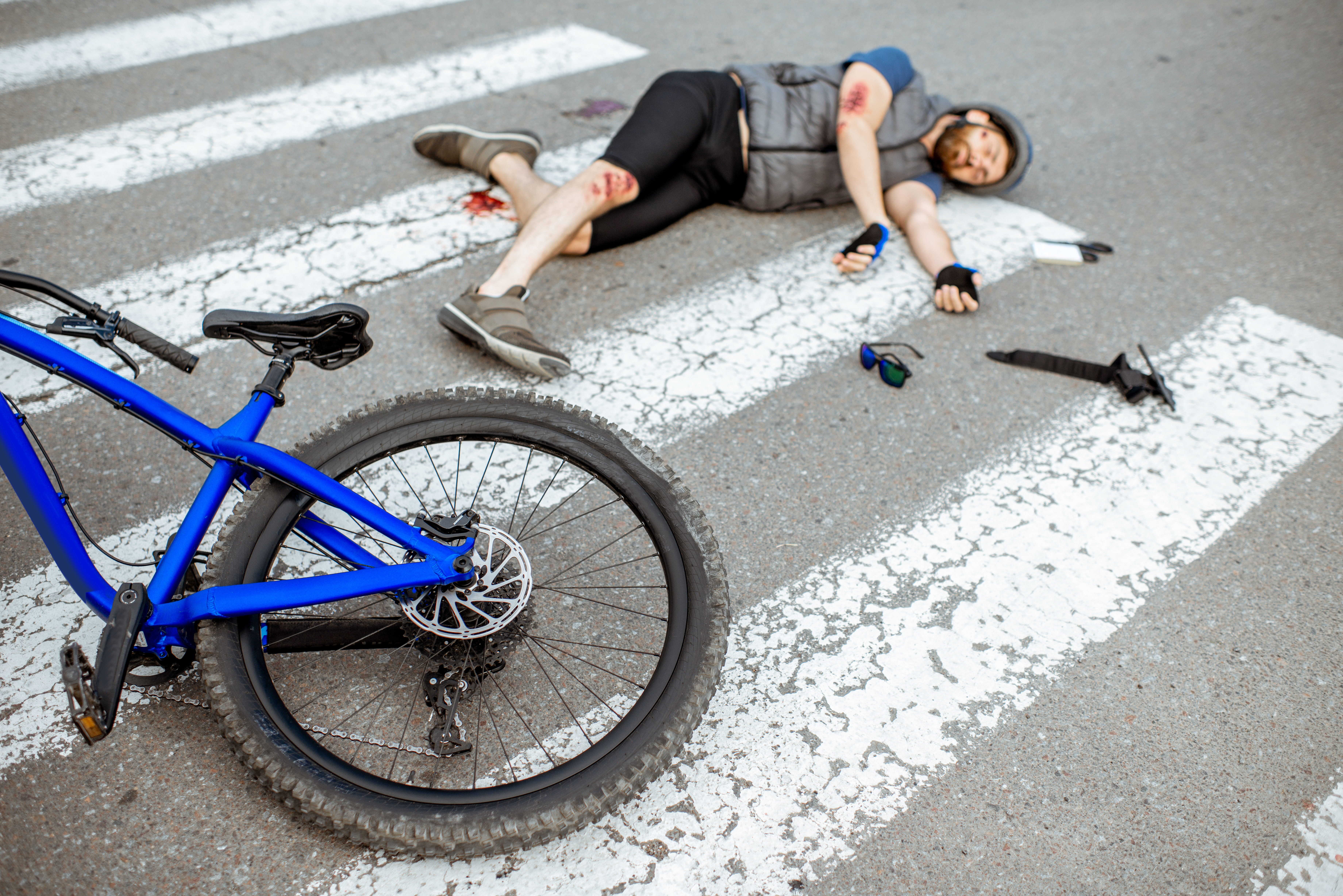 Hit and run cyclist accident